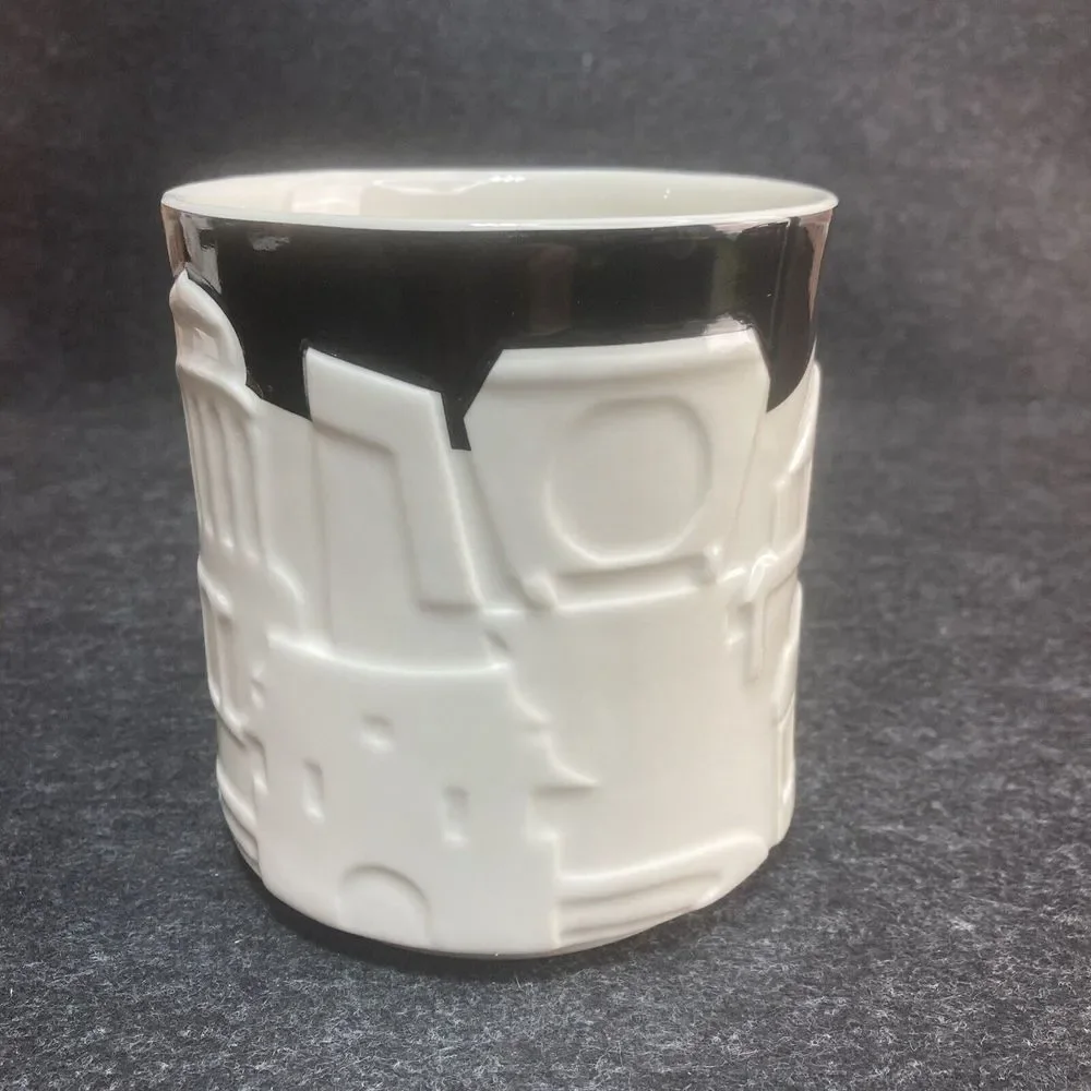 Starbucks Hsinchu‎ 2013 Relief 3D Coffee Tea Cup Mug 16 oz City Skyline Black
